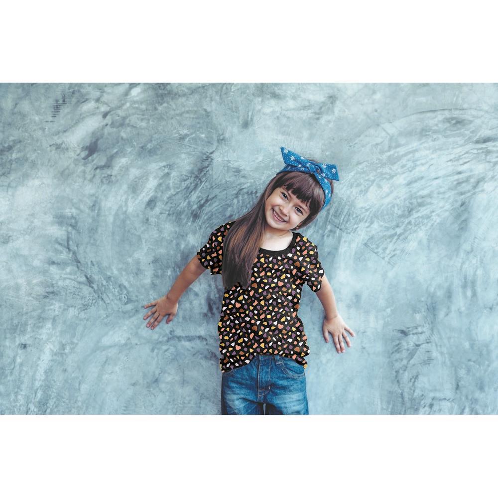 GOTS Organic Jersey Fabric - Terrazzo Dots - Celestial Blue