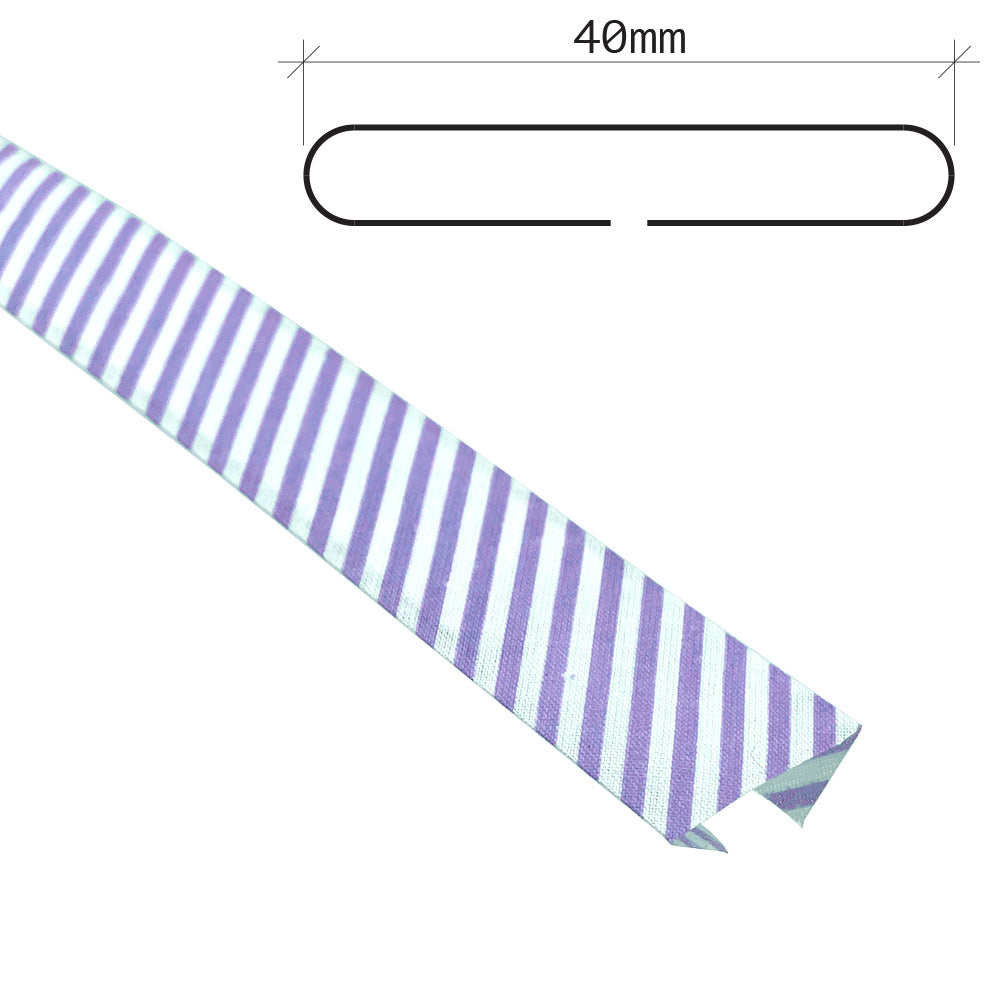 25m Reel of 40mm Stripe Bias Binding