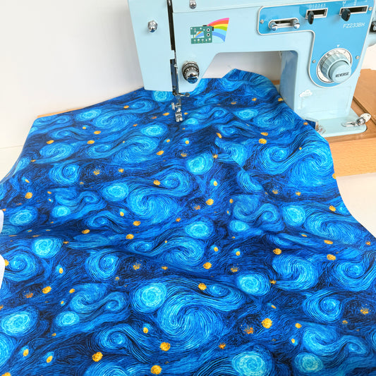 Timeless Treasures - Swirl Wind Texture - Royal