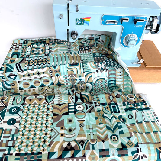 Alexander Henry - Chamomile Mosaic - Sea Glass