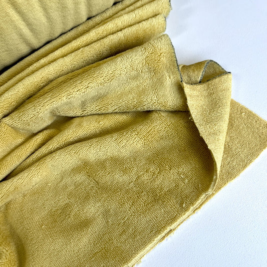 Bamboo Towelling - Super Soft - Light Mustard