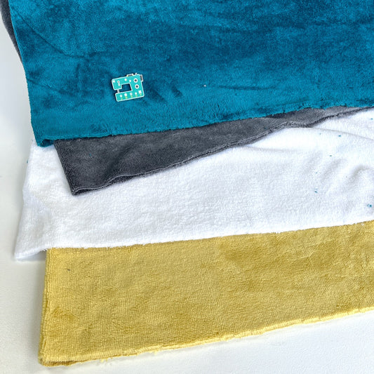 Bamboo Towelling - Super Soft - Dark Grey