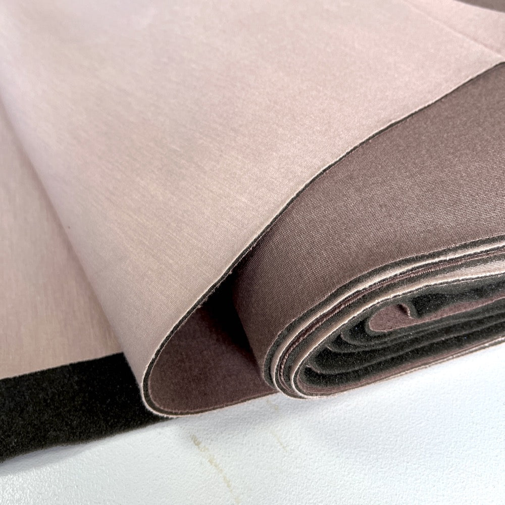 Bonded Double Sided Cotton Scuba Foam - Deadstock Designer Fabric - Taupe Pearl