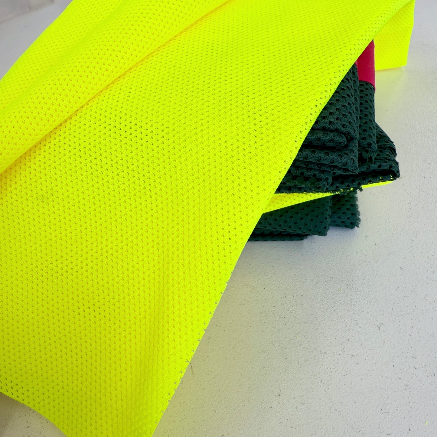 Air-Tech Airtex Strong Bag Mesh - Fluorescent Yellow (50 x 74cm Pre-Cut)