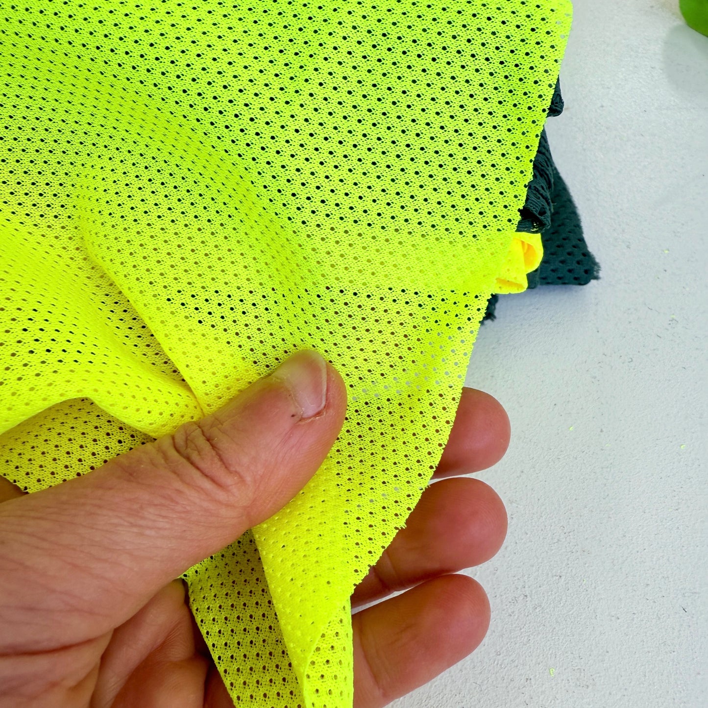 Air-Tech Airtex Strong Bag Mesh - Fluorescent Yellow (50 x 74cm Pre-Cut)