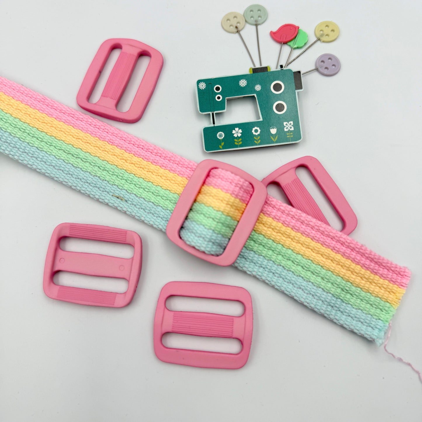 30mm Plastic Bag Slider - Bright Colours - 5 pack