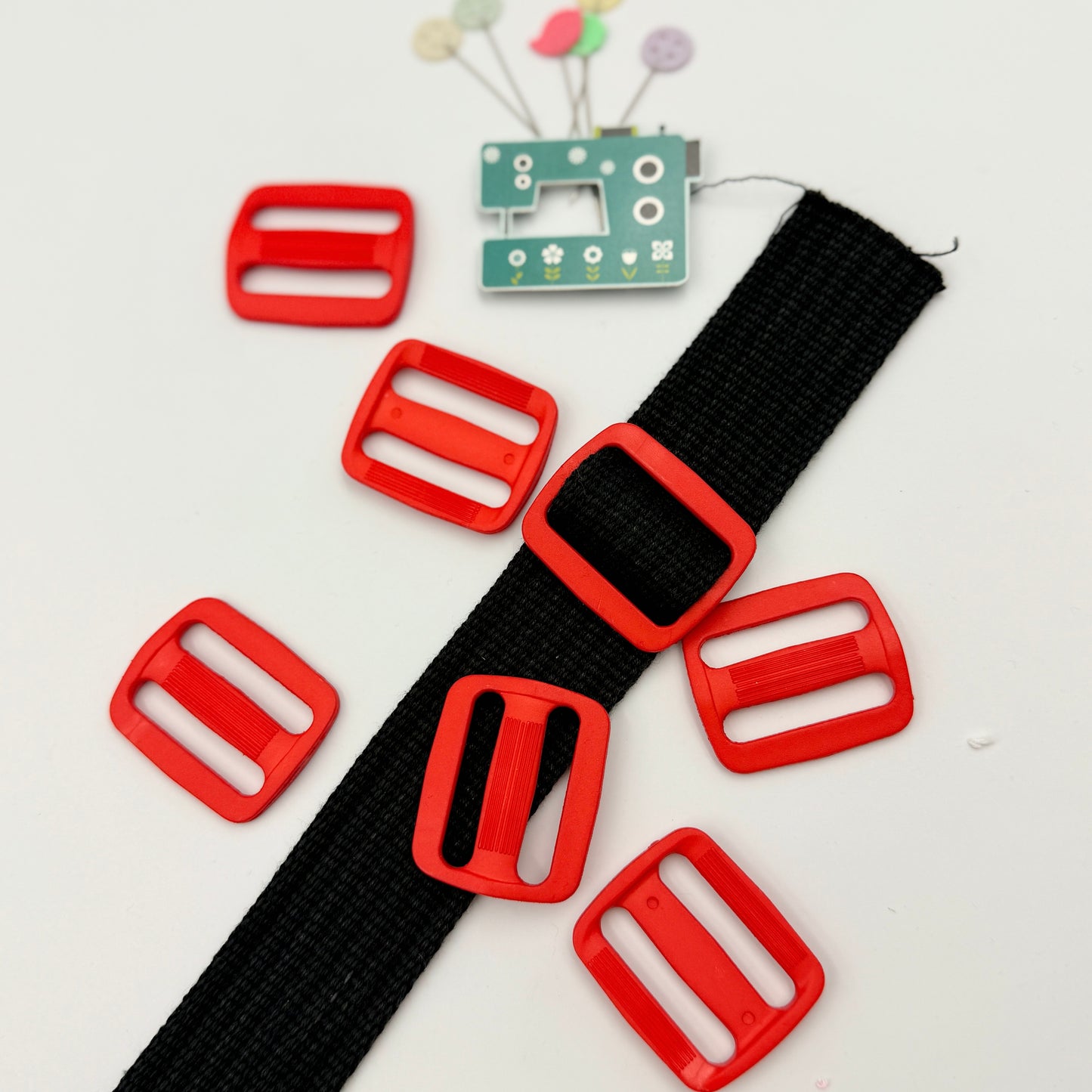 30mm Plastic Bag Slider - Bright Colours - 5 pack