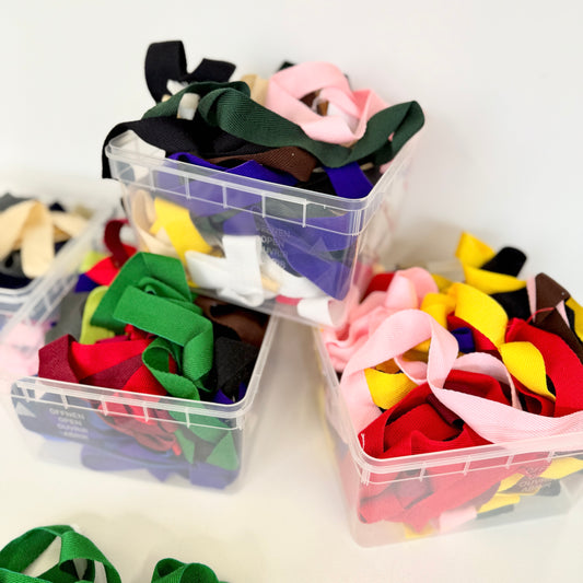 25mm Acrylic Webbing Remnant Pack Various Colours and Lengths 250g