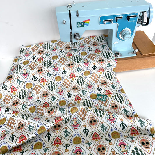 Dear Stella Fabric - Viva La Vida - Main White