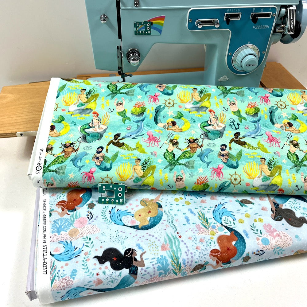 Dear Stella Fabric - Under The Sea Mermaids - Multi
