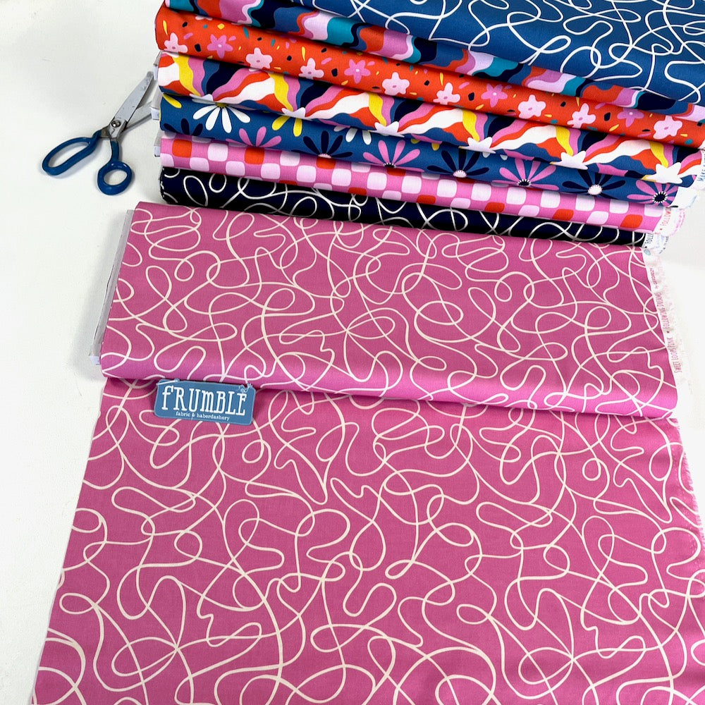 Cloud 9 Organic Cottons - Following Dreams - Sweet Loops Pink