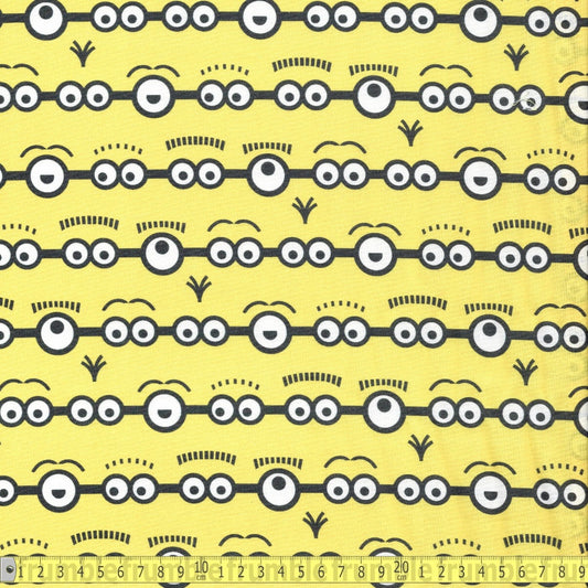 The Minions Stripe (Yellow) Fabric by Springs Creative