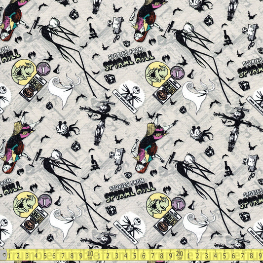 Camelot Fabrics - Nightmare Before Christmas - Creepy Characters - Sewing and Dressmaking Fabric