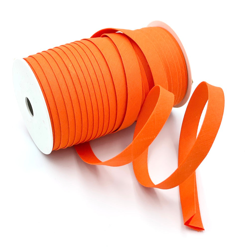 5m Roll of Plain 12mm Double Fold Bias Binding