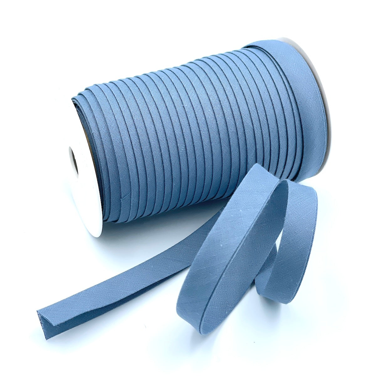 25m Reel of Plain 12mm Double Fold Bias Binding