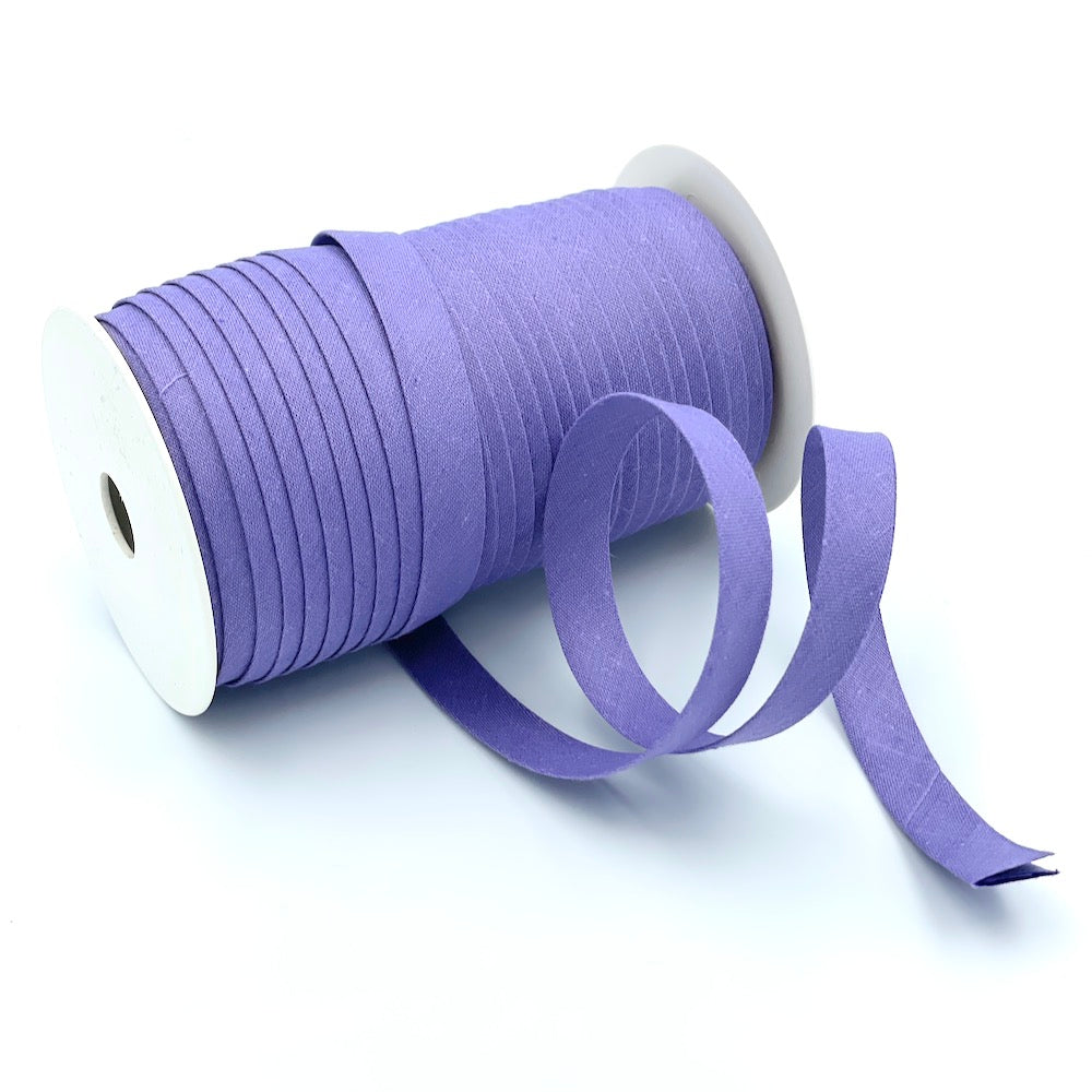 5m Roll of Plain 12mm Double Fold Bias Binding