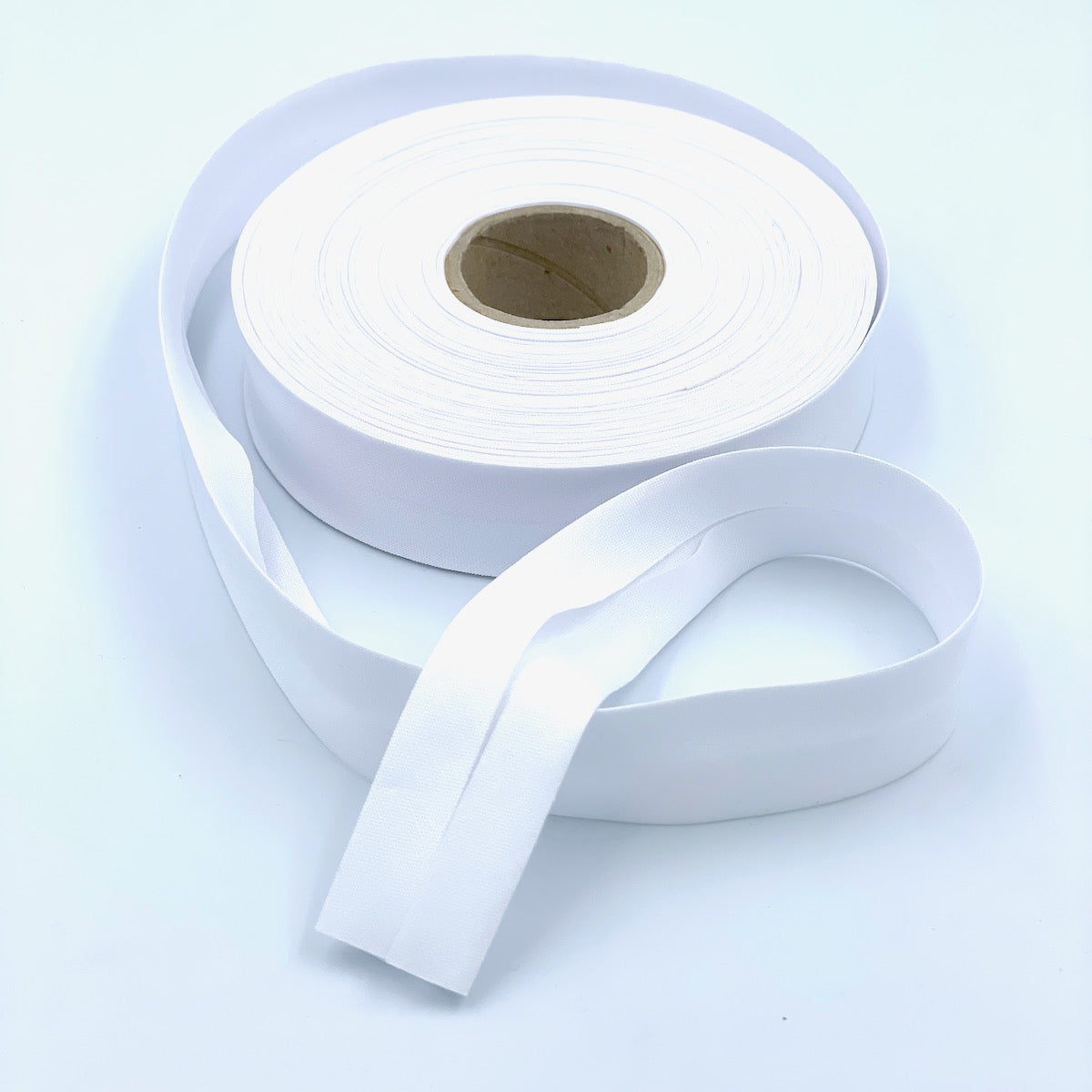 25m Reel of 25mm Wide Organic Cotton Bias Binding