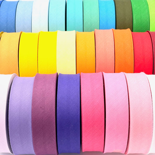 25m Reel of Plain 30mm Bias Binding Tape