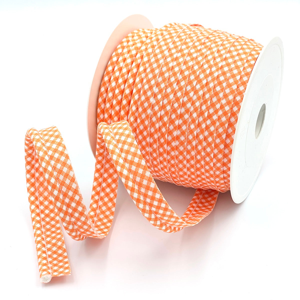 5m Roll of Large Gingham Piping Bias Binding