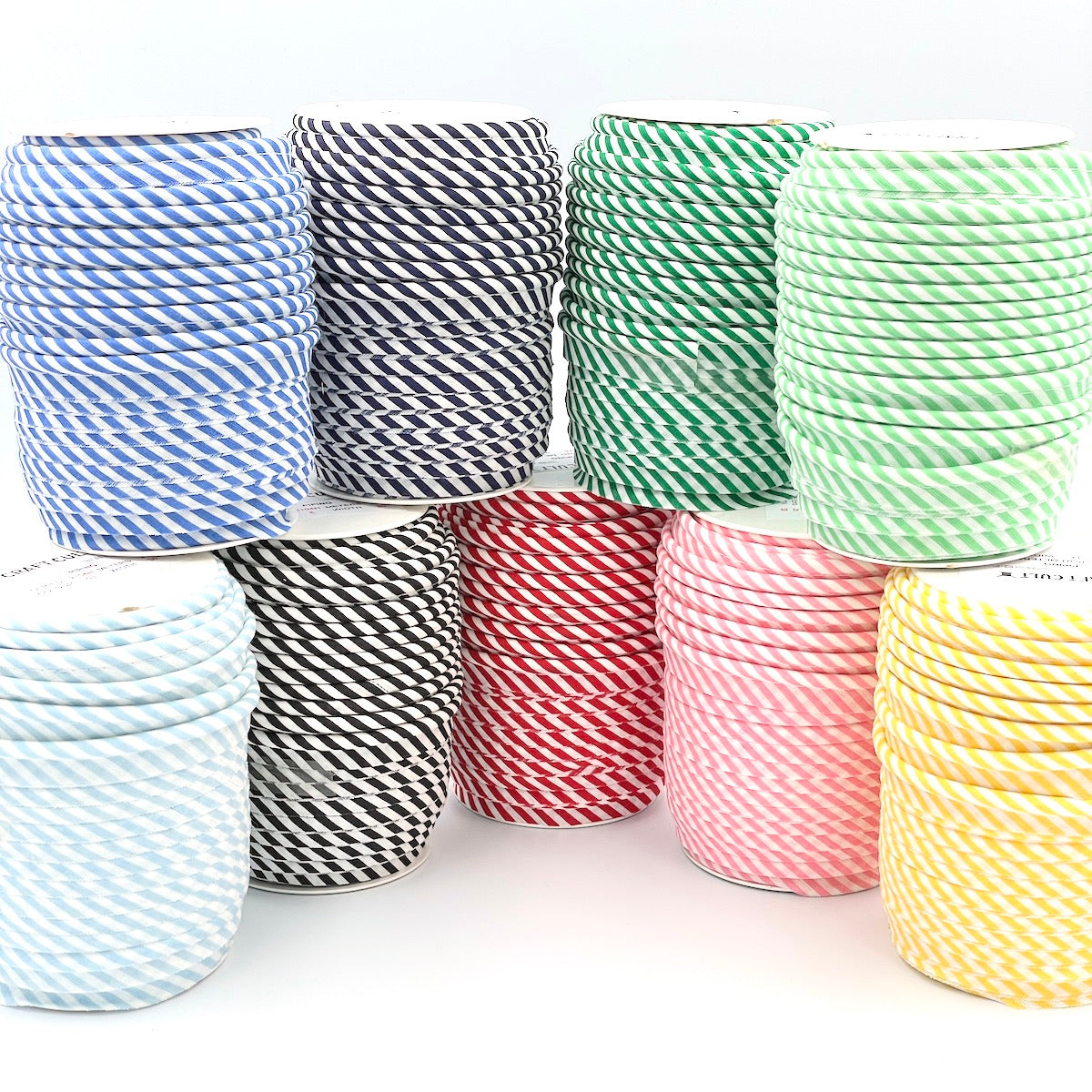 5m Roll of Medium Stripe Piping Bias Binding