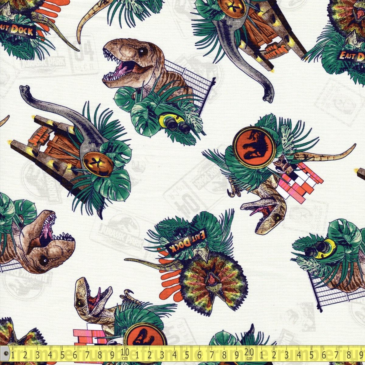 Jurassic Park - Opulent Jungle - Dinosauria - Sewing and Dressmaking Fabric