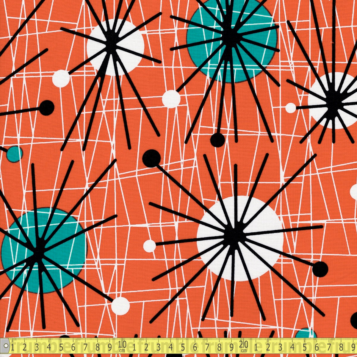 Michael Miller - Atomic - Cherry Red - Sewing and Dressmaking Fabric