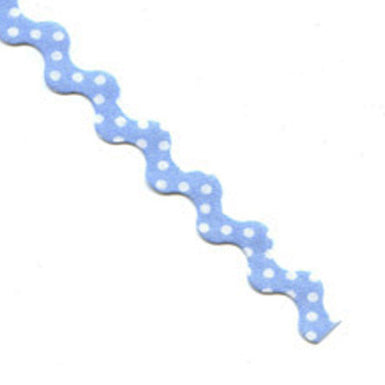 5m Roll of 15mm Polka Dot Ric Rac Bias