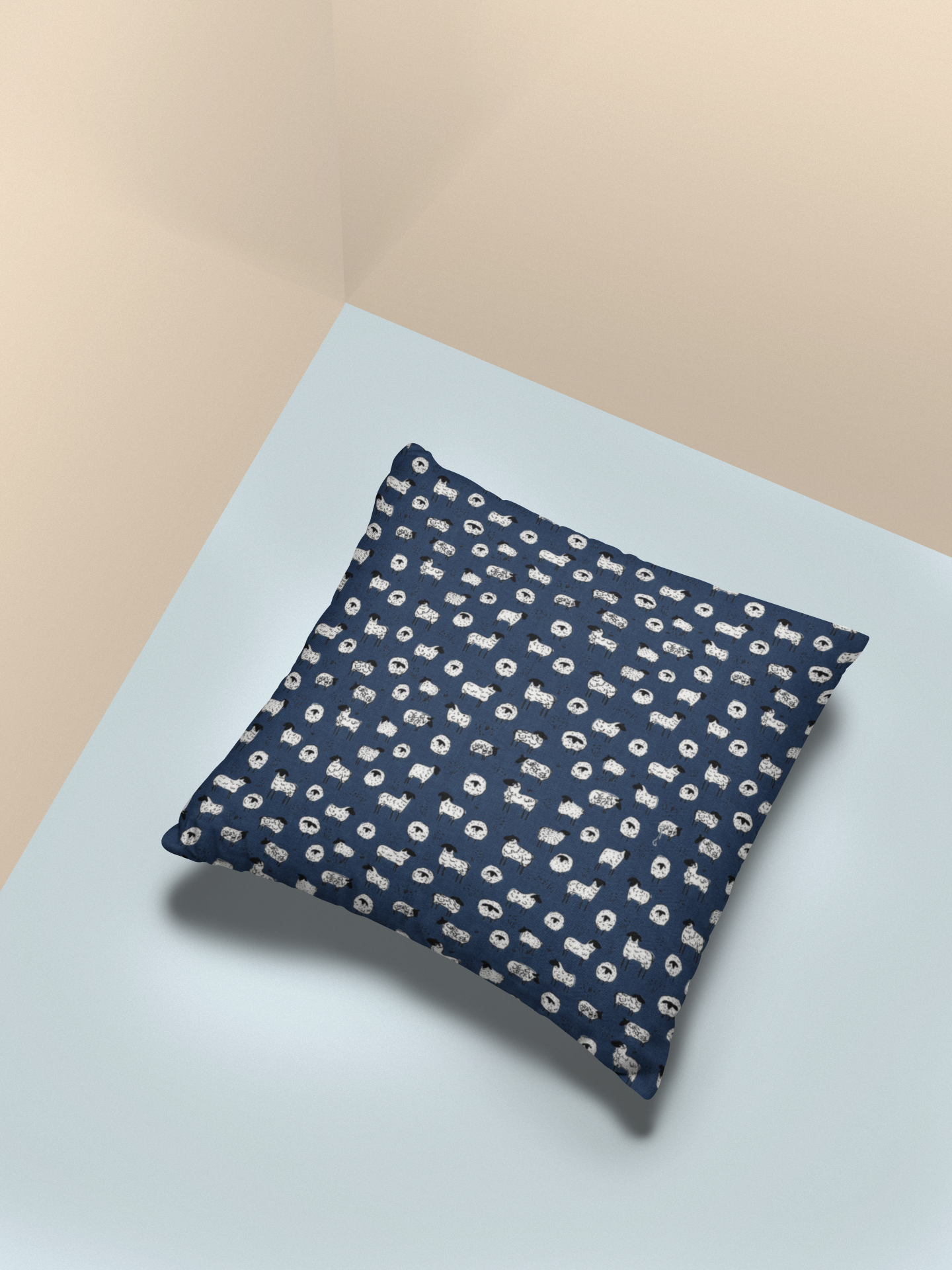 Riley Blake - Farm Living Sheep - Denim Blue