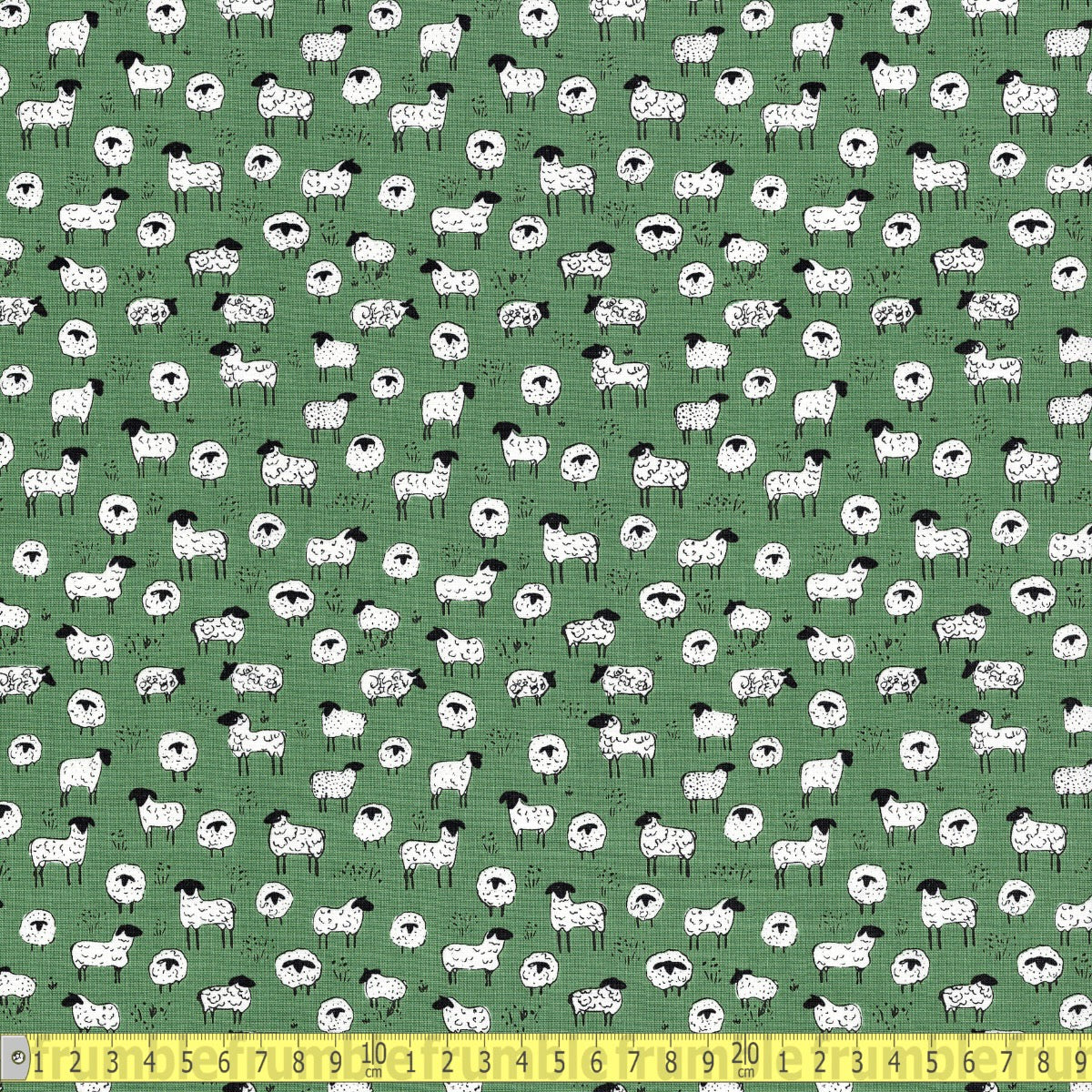 Riley Blake - Farm Living Sheep - Green - Sewing and Dressmaking Fabric