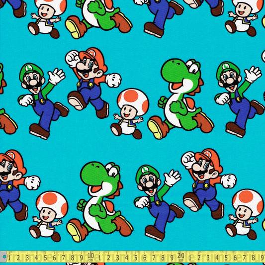 Springs Creative - Nintendo Super Mario Friends Jump - Sewing and Dressmaking Fabric