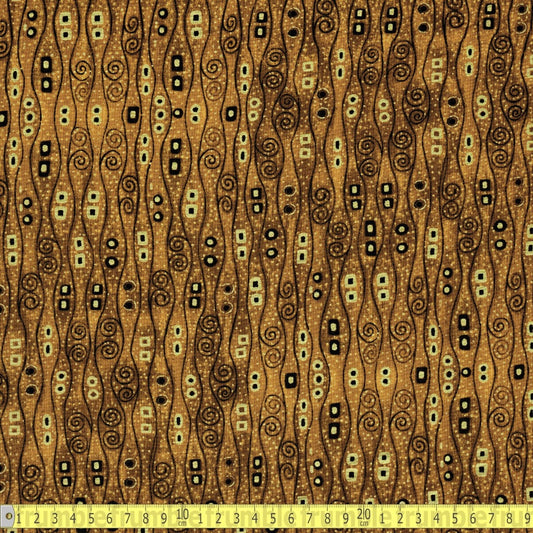 Timeless Treasures - Abstract Bejeweled Stripes - Brown - Sewing and Dressmaking Fabric