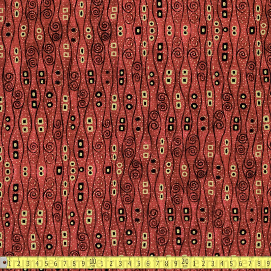 Timeless Treasures - Abstract Bejeweled Stripes - Burgundy - Sewing and Dressmaking Fabric