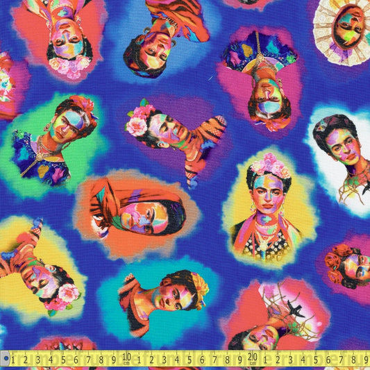 Timeless Treasures - Frida Tossed Bust - Purple