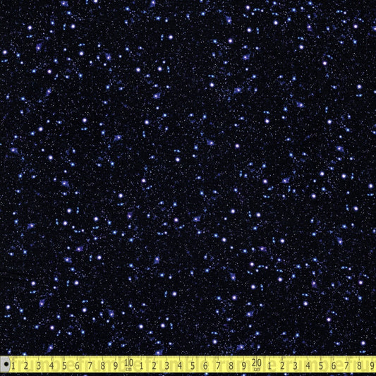 Timeless Treasures - Spaced Out Celestial Star Sky - Midnight - Sewing and Dressmaking Fabric