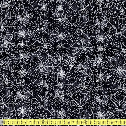 Timeless Treasures - Spider On Web - Grey - Sewing and Dressmaking Fabric
