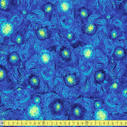 Timeless Treasures - Swirling Texture Sky - Starry - Sewing and Dressmaking Fabric