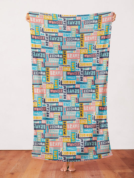 Paintbrush Studio - Wonder - Text Collage Blue