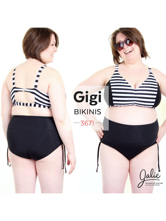 Gigi Bikini - Jalie Sewing Pattern - Frumble Fabrics