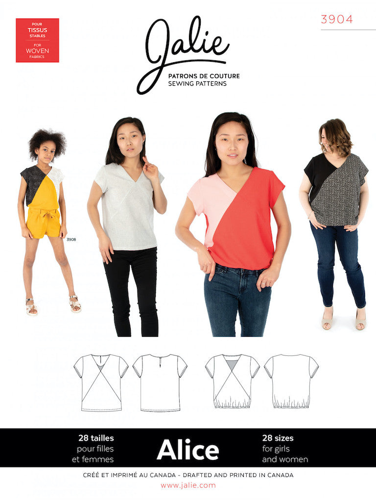Alice Top  - Jalie Sewing Pattern - Frumble Fabrics
