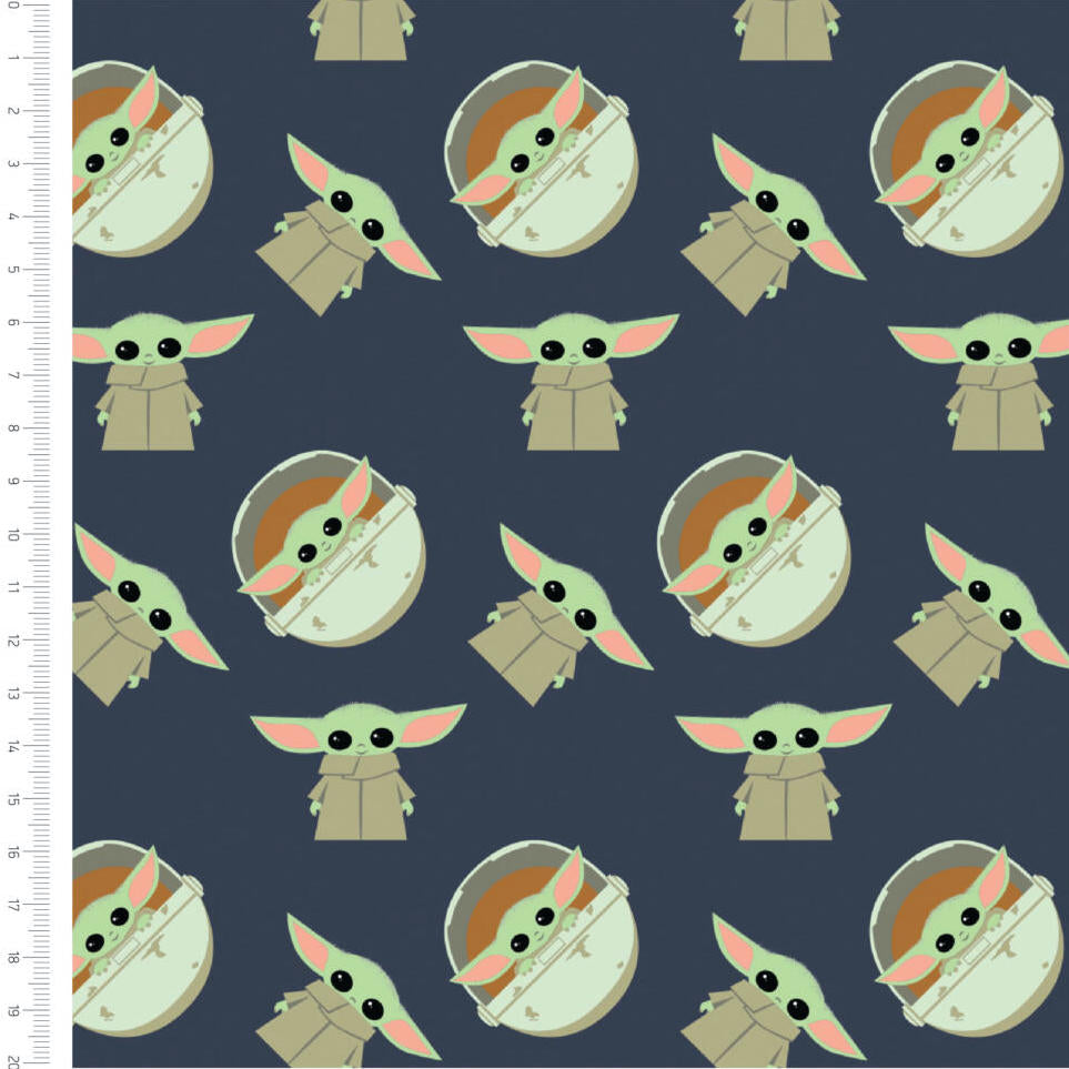 Star Wars - Mandalorian The Child Denim (Per Metre)