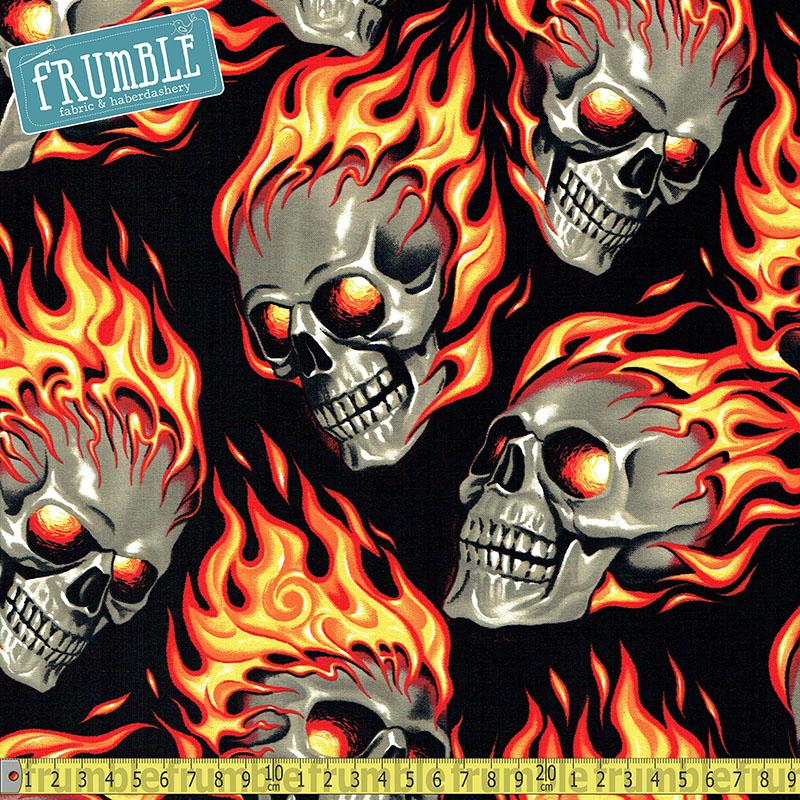 Hotheads Black Red - Frumble Fabrics