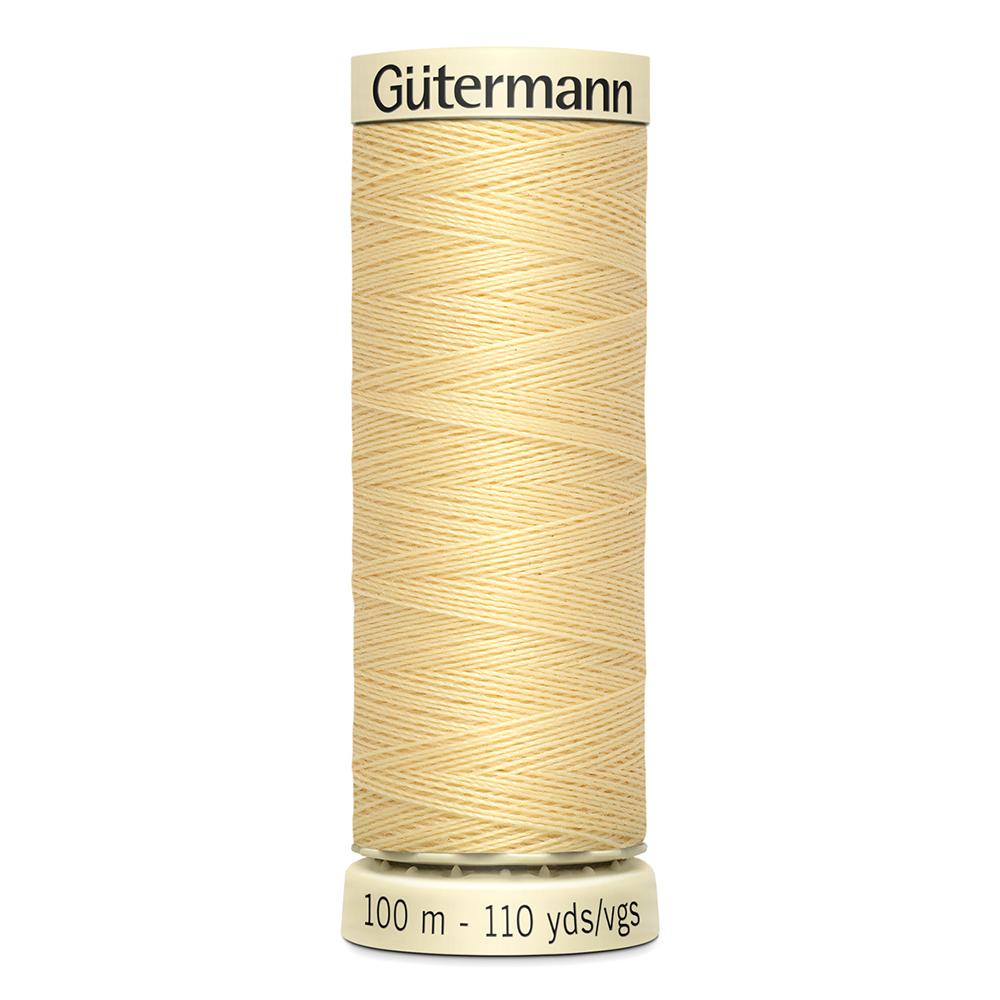 Sew All Thread 100m Reel - Colour 325 Yellow - Gutermann Sewing Thread