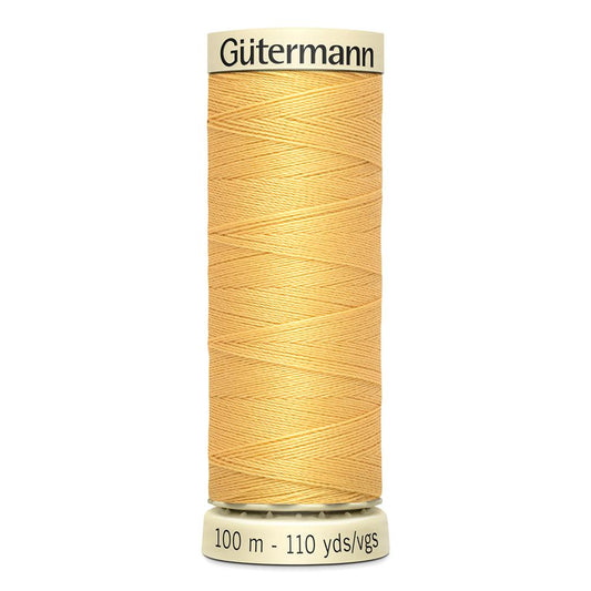 Sew All Thread 100m Reel - Colour 415 Yellow - Gutermann Sewing Thread