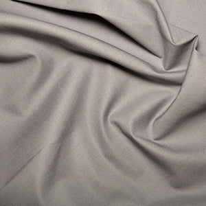 Mid Weight Cotton Solids - Mid Grey Sewing and Dressmaking Fabric