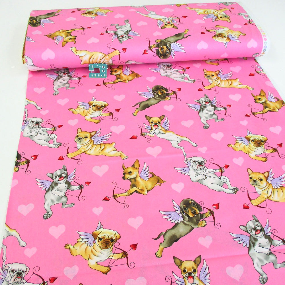 Alexander Henry - Nicoles Prints - Puppy Love Pink