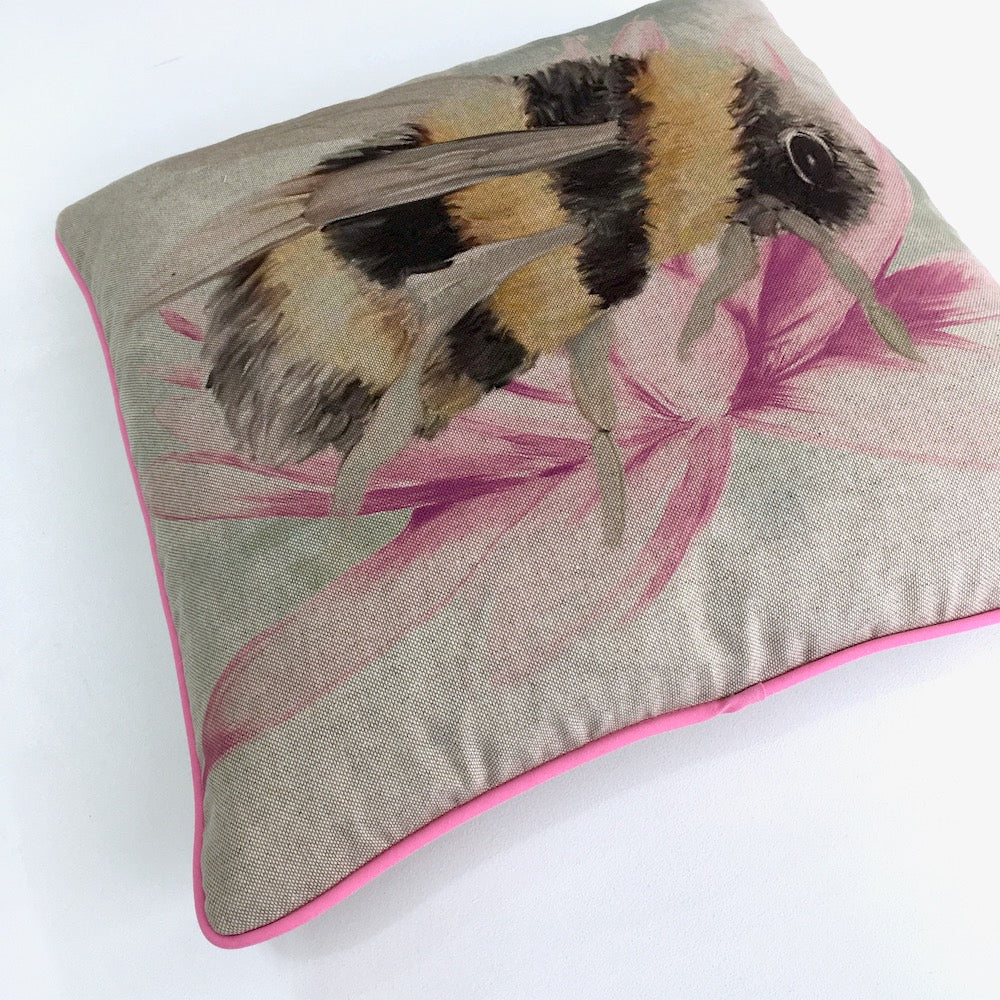 Floral Bee Cushion Panel Project Kit - Frumble Fabrics