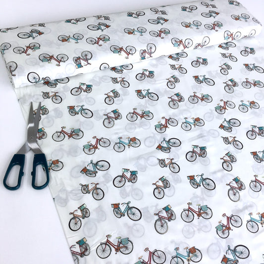 London Commute Cotton Lawn Fabric Ivory - Frumble Fabrics