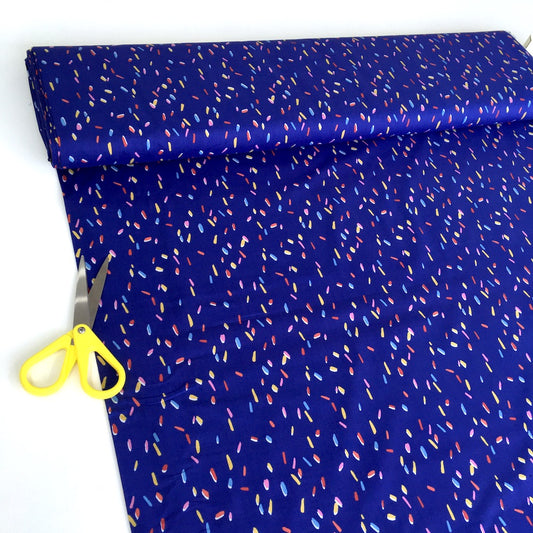 Pastel Cascade Cotton Lawn Fabric Marine - Frumble Fabrics