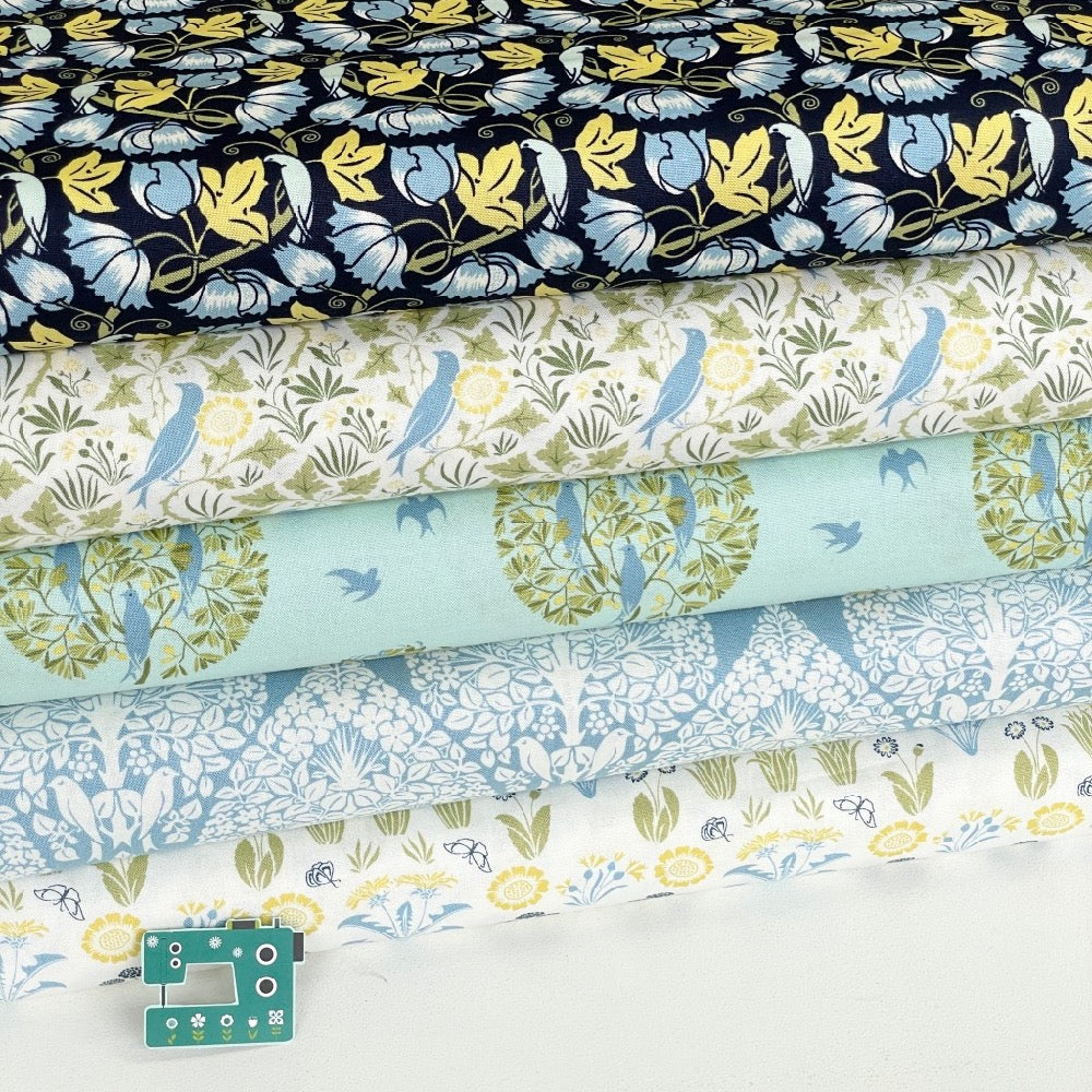 Craft Cotton Company - C F A Voysey - Birds Poppies