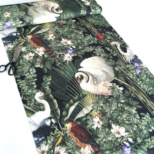 Remnant of Botanical Garden - Cotton Canvas - Green (141cm)